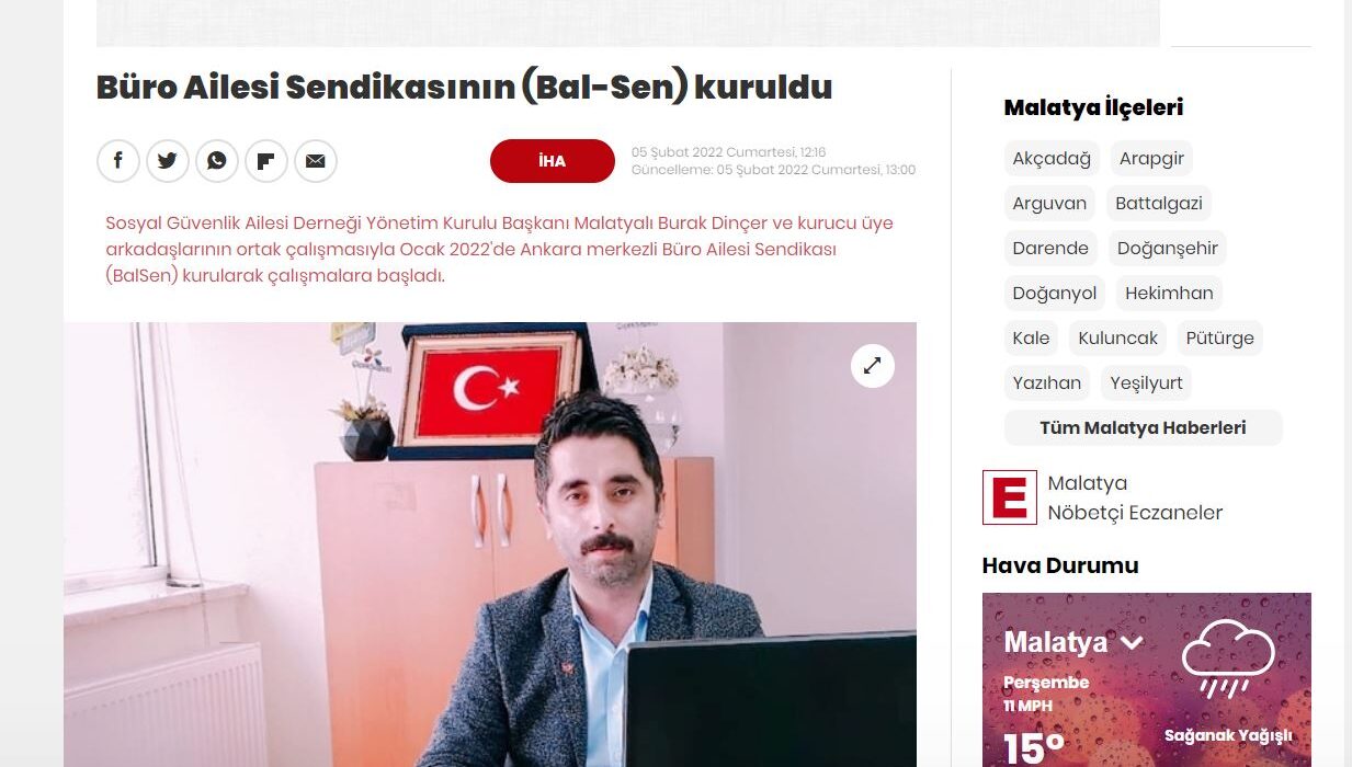 Kuruluşumuz Habertürk ‘ te