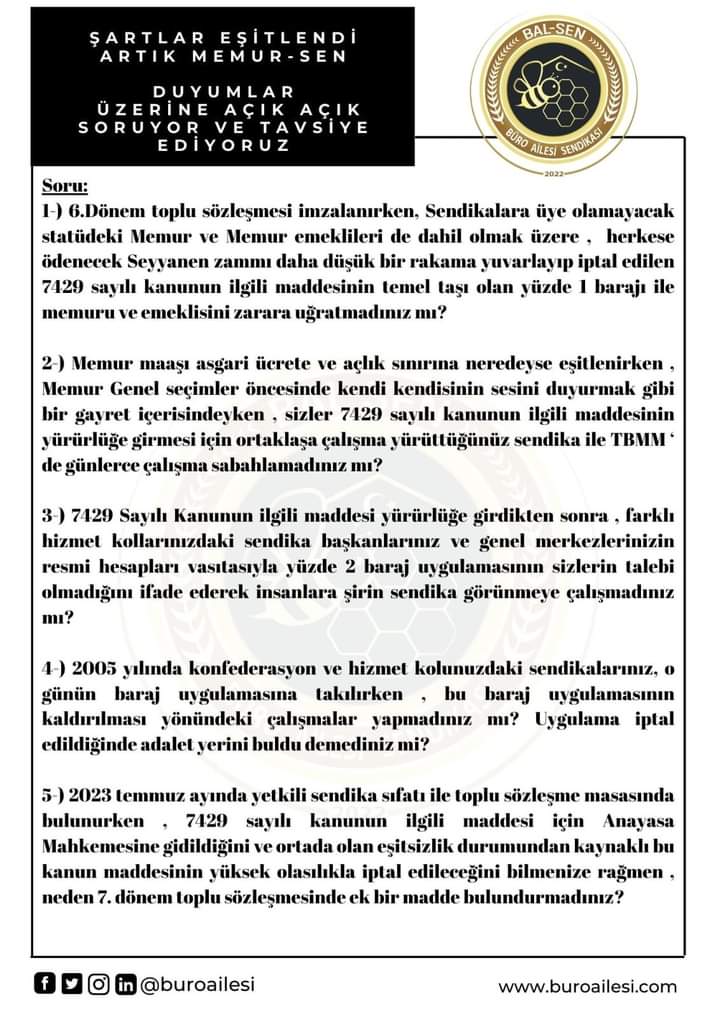 Yüzde 2 Barajı İptal ve Artık Şartlar eşit